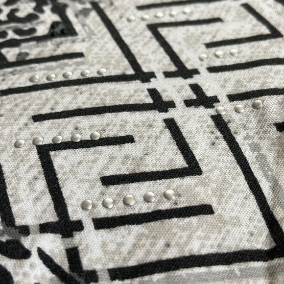 Olsen ladies black & white leopard print pullover - Picture 6 of 10